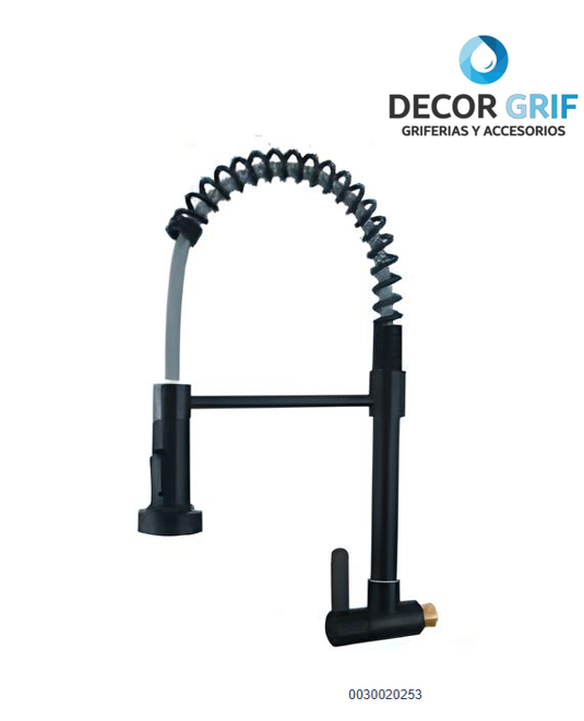 LLAVE P/COCINA PARED GBRA-6 SS 304 BLACK FRATELLI