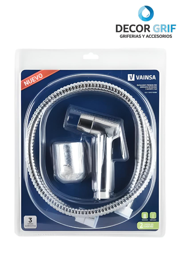 DUCHA BIDET PREMIUM C/MANGUERA FLEXIBLE 2MT VAINSA
