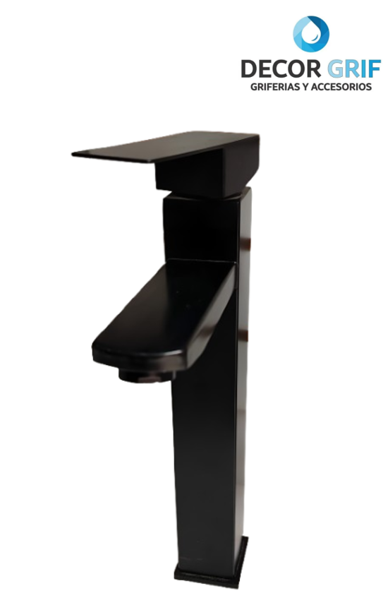 MONOCOMANDO CUADRADO PICO ALTO NEGRO AQUATO