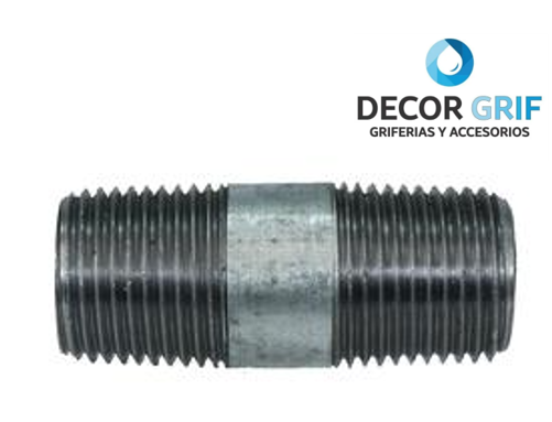 NIPLE FIERRO GALVANIZADO 1/2 X 2