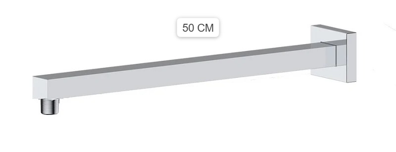 BRAZO DUCHA MINIMALISTA CUADRADO 50 CM CROMADO AKANA