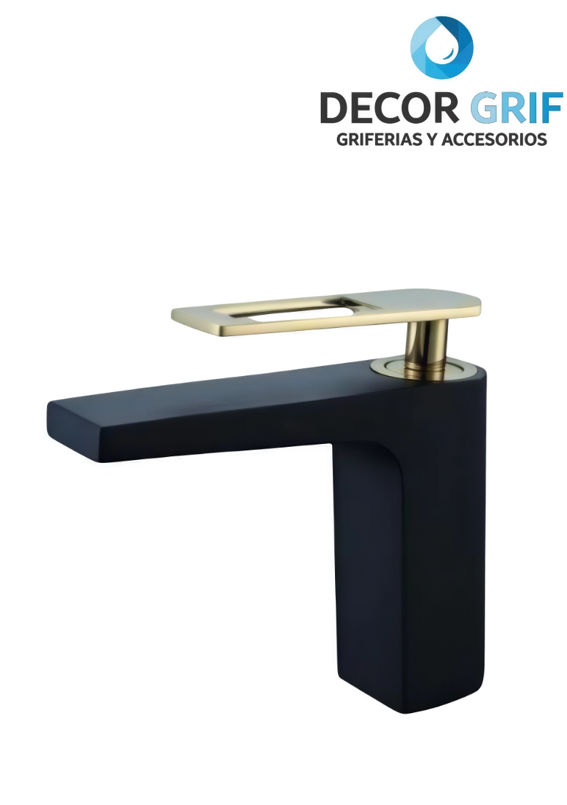 MEZCLADORA MONOCOMANDO P/LAVATORIO SEXY SOUL BRONCE BLACK GOLD FRATELLI