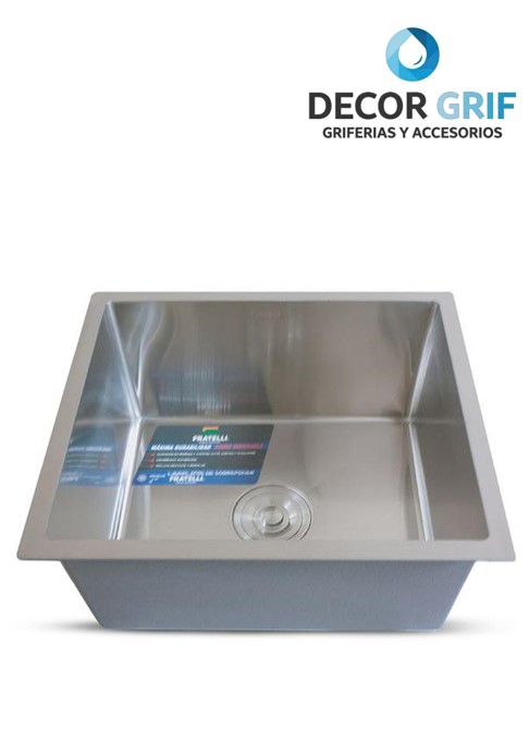 LAVADERO STAINLESS P/MARMOL SIGNATURE 50X44X23CM INF-5044 FRATELLI