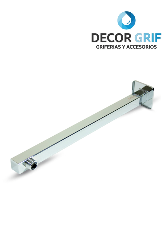 BRAZO D/DUCHA MINIMALISTA 40 CM ACERO 304 CROMADO FRATELLI