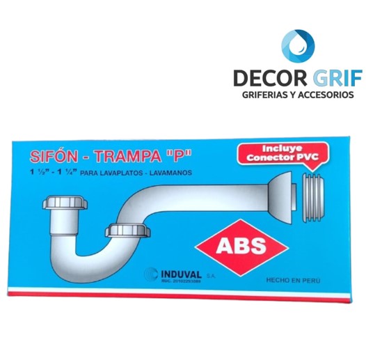 TRAMPA P PVC 1 1/2 - 1 1/4  ABS