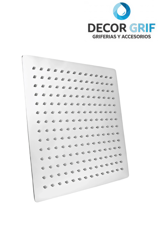 CABEZA DE DUCHA MINIMALISTA MADRID SUS 304 CROMADO 25CM 10