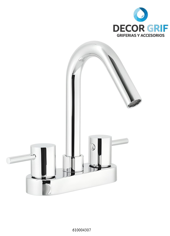MEZCLADORA 4” DE LAVATORIO MEMPHIS TREBOL