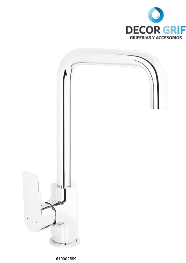 MEZCLADORA COCINA MONOCOMANDO CROMADO CAMBRIA TREBOL