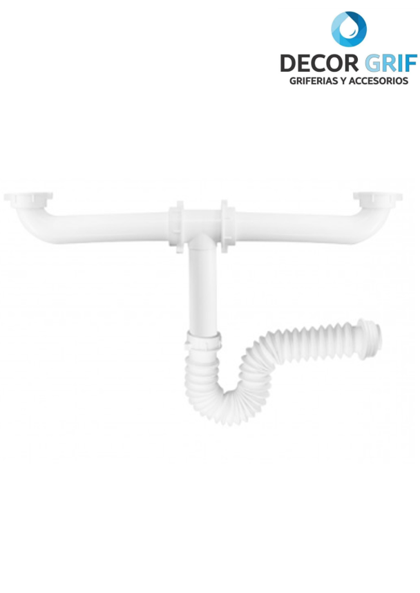 TRAMPA P FLEXIBLE EXTRALARGA P/LAVADERO 2 POZAS METUSA