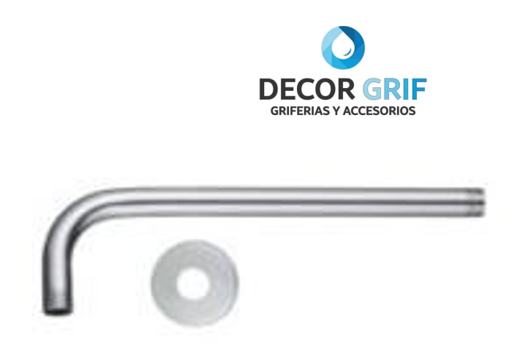 BRAZO DE DUCHA REDONDO 40 CM C/CANOPLA - AKANA