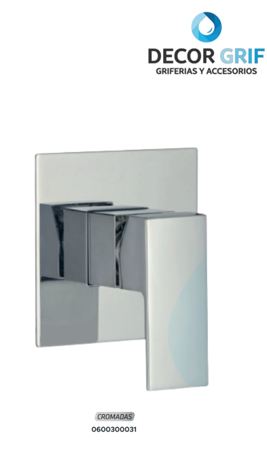 MEZCLADORA MONOCOMANDO MINIMALISTA CNPL CUADRADA FS002 BRONCE CROMADO BRATIA