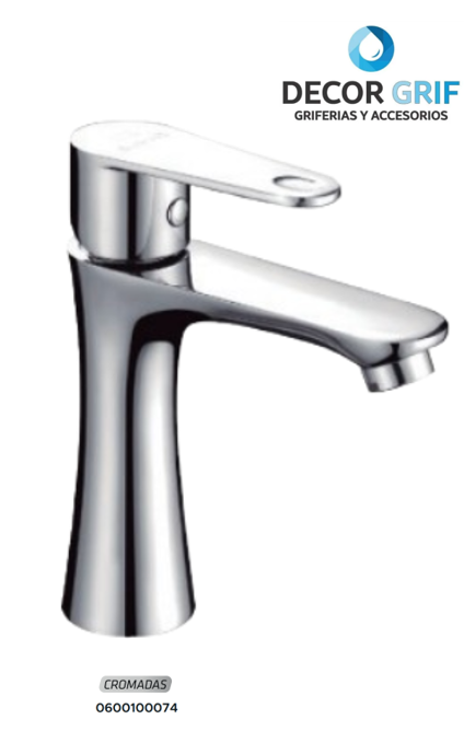 LLAVE P/LAVATORIO MINIMALISTA ZRGA-Z10 CROMADO BRATIA