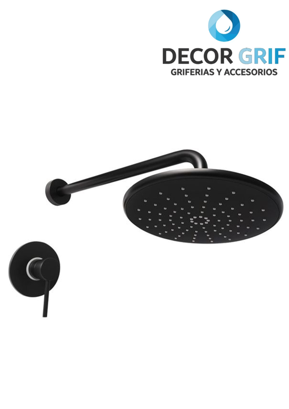 MEZCLADORA MONOCOMANDO DUCHA C/SALIDA ESPAÑOLA LEVER BLACK VAINSA