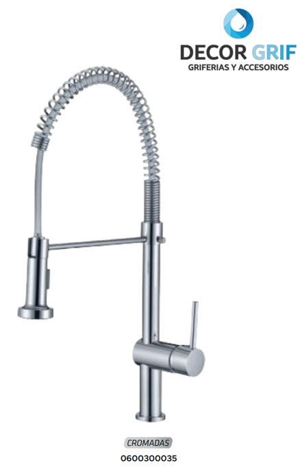 MEZCLADORA MONOCOMANDO P/COCINA MUEBLE GBRA-7 CROMADO BRATIA