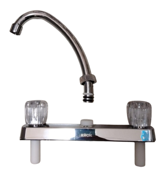 MEZCLADORA COCINA MUEBLE P/FREGADERO PVC CROMADO KARSON