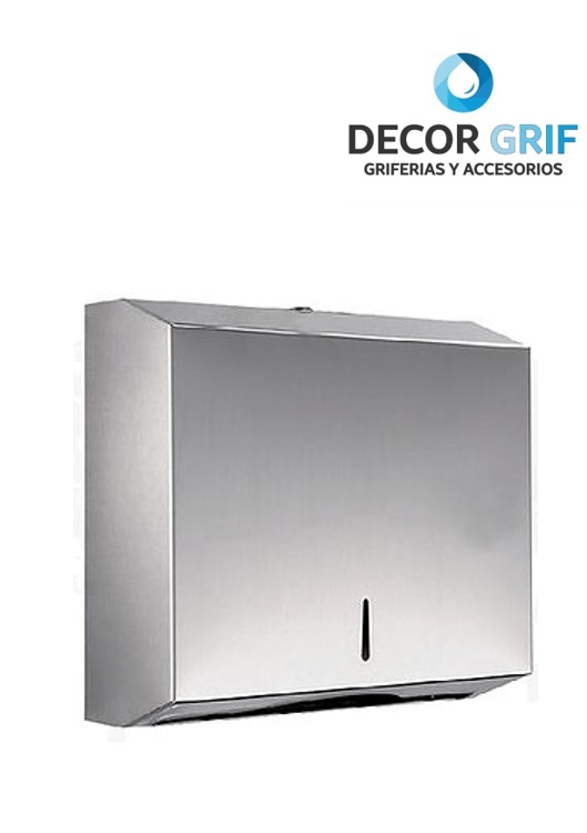 DISPENSADOR ACERO SANITARIO P/PAPEL TOALLA XIMENG