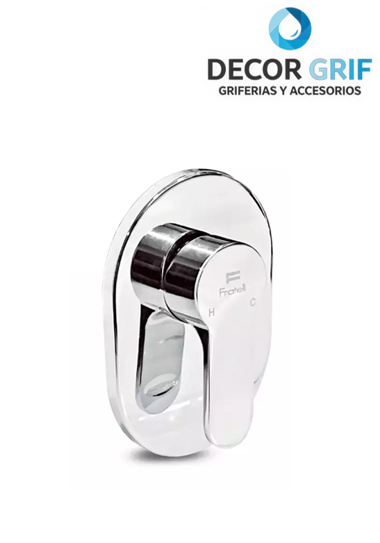 MEZCLADORA MONOCOMANDO P/DUCHA CANOPLA OVALADA 6023 - SAN ANDS 3 FRATELLI