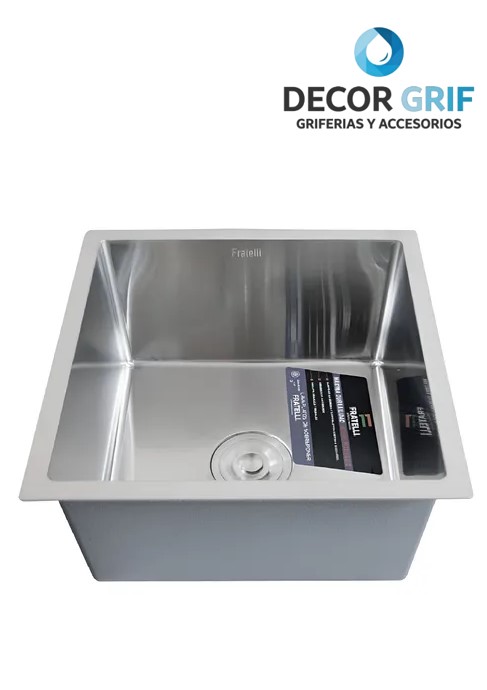 LAVADERO STAINLESS P/MARMOL SIGNATURE 45X45X23CM INF-4545 FRATELLI
