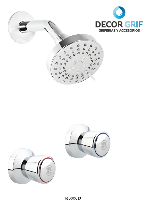 MEZCLADORA 8” DUCHA DELLA TREBOL