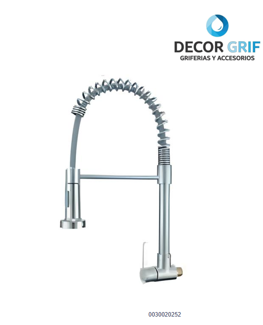 LLAVE P/COCINA PARED GBRA-6 SS 304 SATINADA FRATELLI