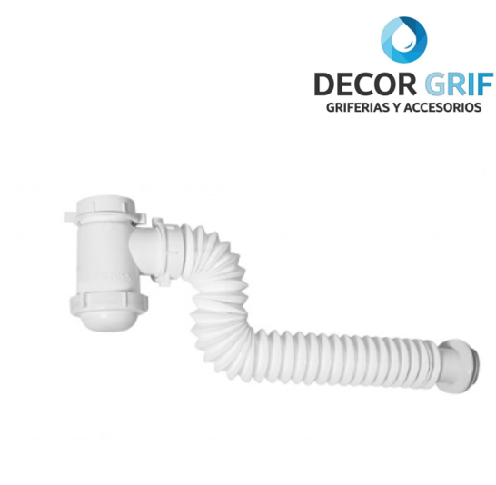 TRAMPA FLEX BOTELLA 1 1/2 - 1 1/4 PVC METUSA