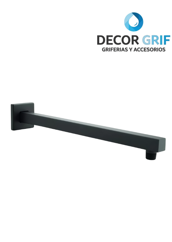 BRAZO D/DUCHA MINIMALISTA 40CM ACERO BLACK FRATELLI