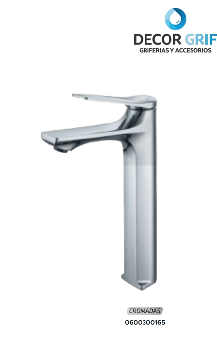MEZCLADORA MONOCOMANDO P/BOWL ALTO MTRL-4 CROMADO BRATIA