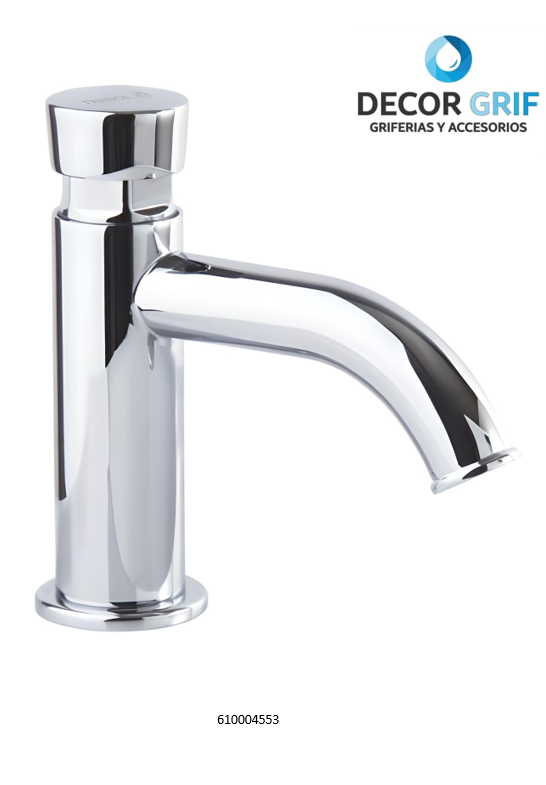 LLAVE TEMPORIZADA MINIMALISTA PARA LAVATORIO TREBOL