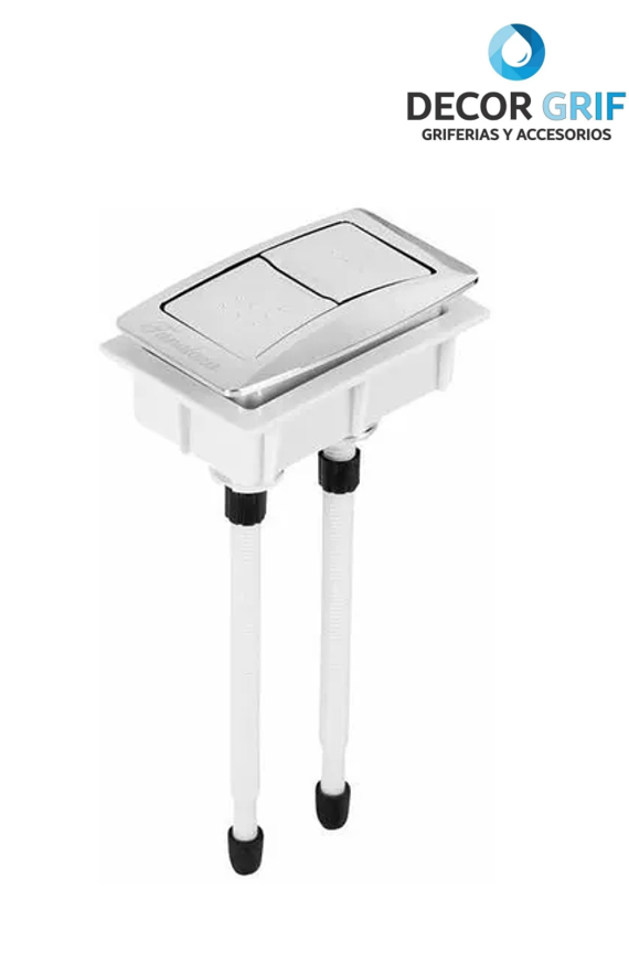 PULSADOR CENTRAL DUAL PVC RECTANGULAR