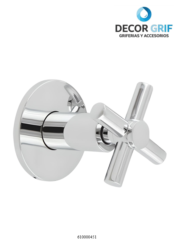 LLAVE DE 1/2 DUCHA EMPOTRADA BRENTA TREBOL
