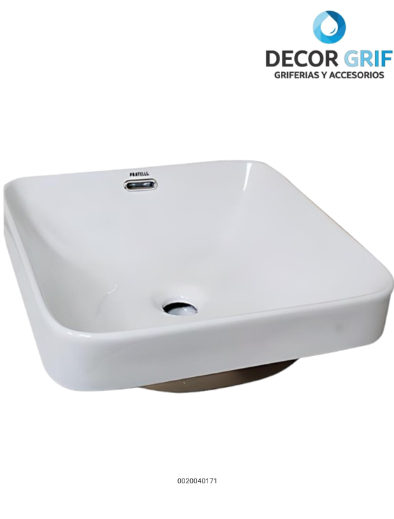 BOWL LOZA (326) MODELO CUADRADO BLANCO (43X43X16CM) FRATELLI