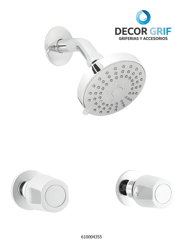 MEZCLADORA 8” DE DUCHA SAONA TREBOL