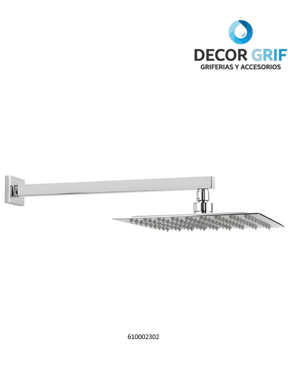 SALIDA DE DUCHA MINIMALISTA CON ROCIADOR CUADRADO TREBOL