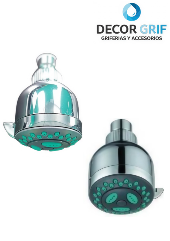 CABEZA DE DUCHA ABS 6.5CM CON 3 FUNCIONES SH-3086 FRATELLI
