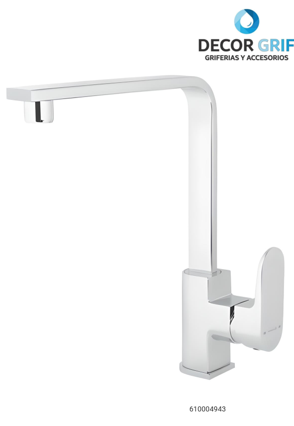 MEZCLADORA COCINA MONOCOMANDO CROMADO OXFORD TREBOL
