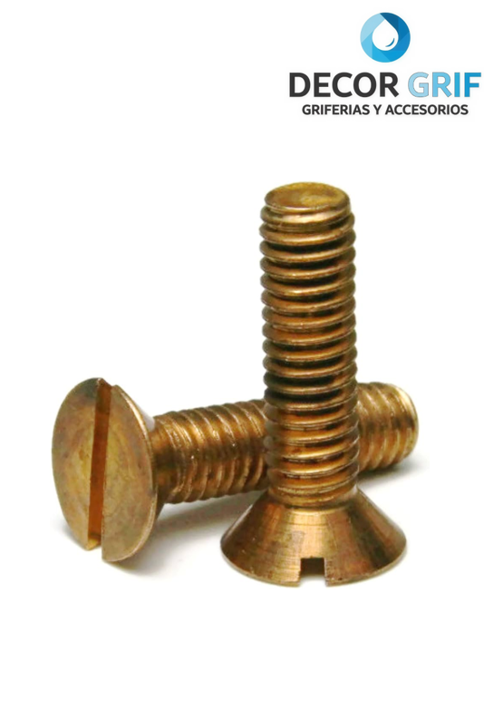 STOBOL CABEZA PLANA 3/16 X 1 BRONCE