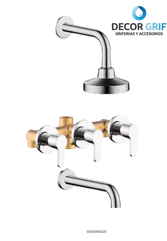 MEZCLADORA P/DUCHA Y TINA -3002- NEW STYLE ALETA1 FRATELLI
