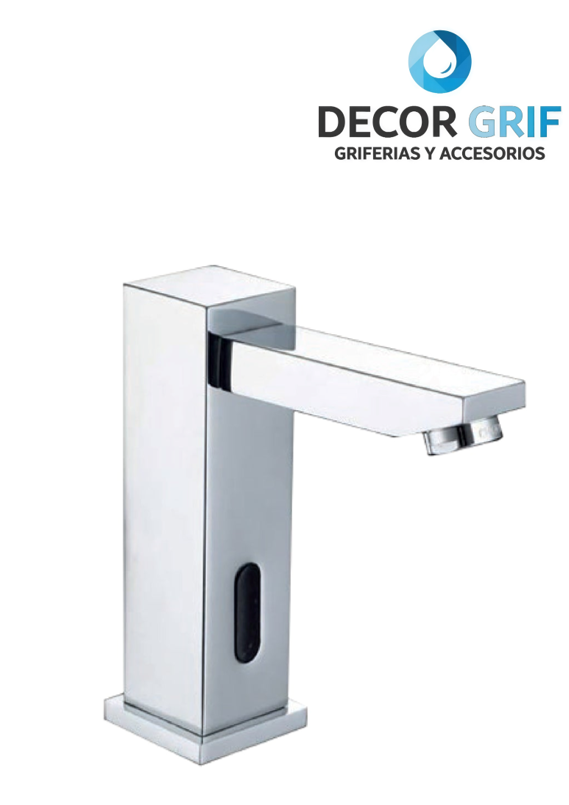 LLAVE INTELIGENTE P/LAVATORIO MINIMALISTA CROMADO CARAL-3 C/SENSOR AUTOMATICO FRATELLI