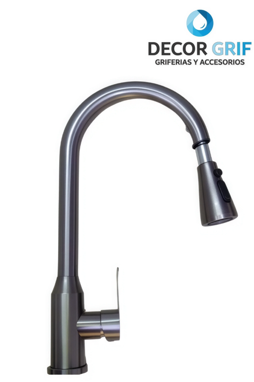 MONOCOMANDO P/COCINA EXTRAIBLE GRAFITO SWLVELING FAUCET