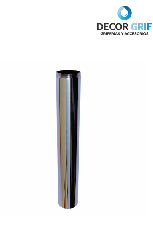 COLETA NIPLE CON ROSCA BRONCE CROMADO 1 1/4 X 12
