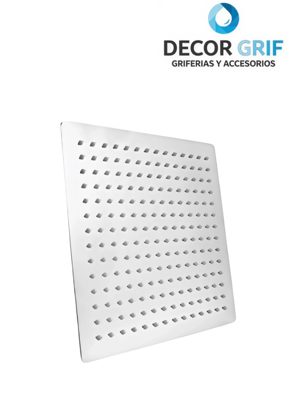 CABEZA DE DUCHA MINIMALISTA MADRID SUS 304 CROMADO 20CM 8