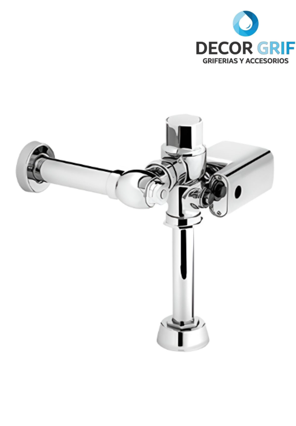 FLUXOMETRO P/INODORO ELECTRICO DE SENSOR BATERIA BOTON 32-38 48L HELVEX