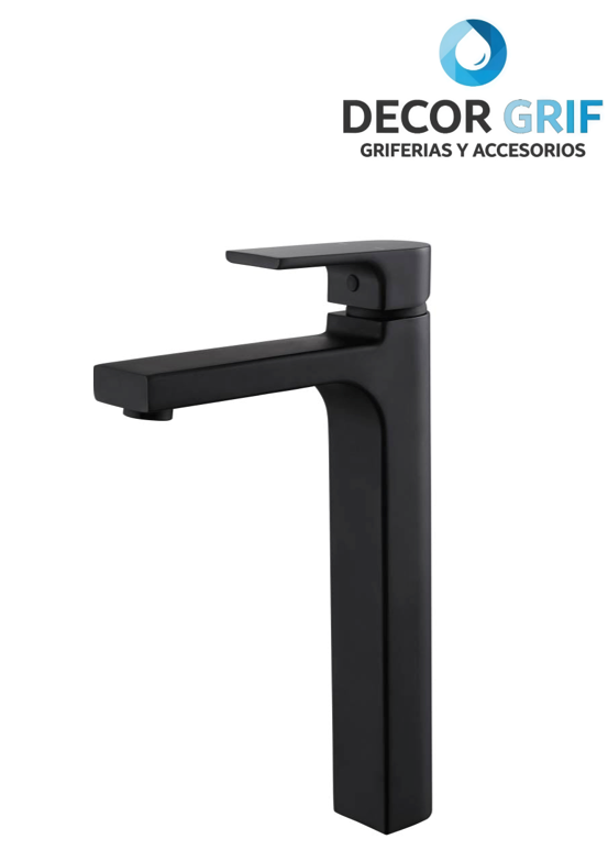 MEZCLADORA MONOCOMANDO P/BOWL ALTO TORINO-1 BLACK FRATELLI