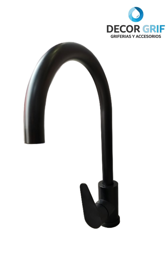 MONOCOMANDO P/COCINA MUEBLE NEGRO MATE AQUATO