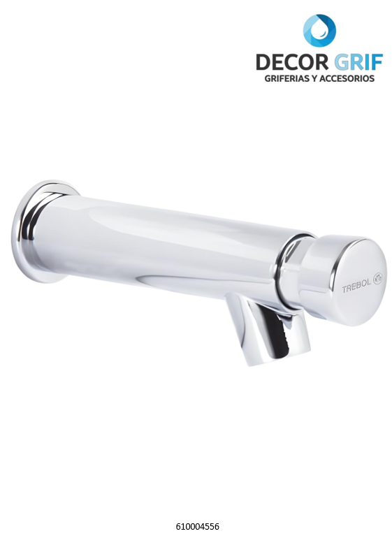 LLAVE TEMPORIZADA MINIMALISTA LARGA PARED PARA LAVATORIO TREBOL