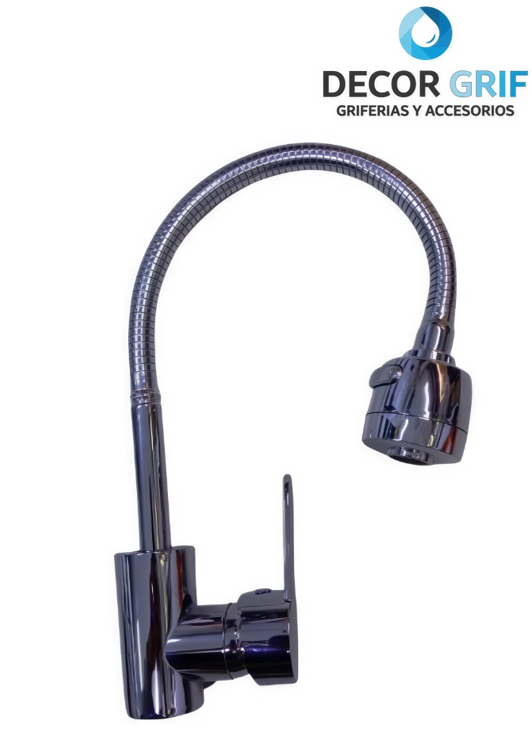 MEZCLADORA MONOCOMANDO COCINA PICO FLEXIBLE CROMADO AVANTI