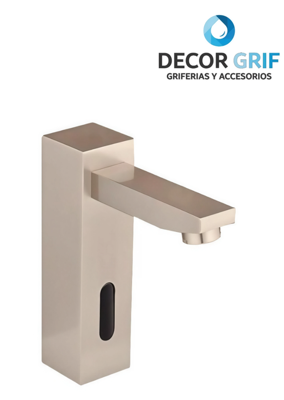 LLAVE INTELIGENTE P/LAVATORIO MINIMALISTA SATINADO CARAL-3 C/SENSOR AUTOMATICO FRATELLI