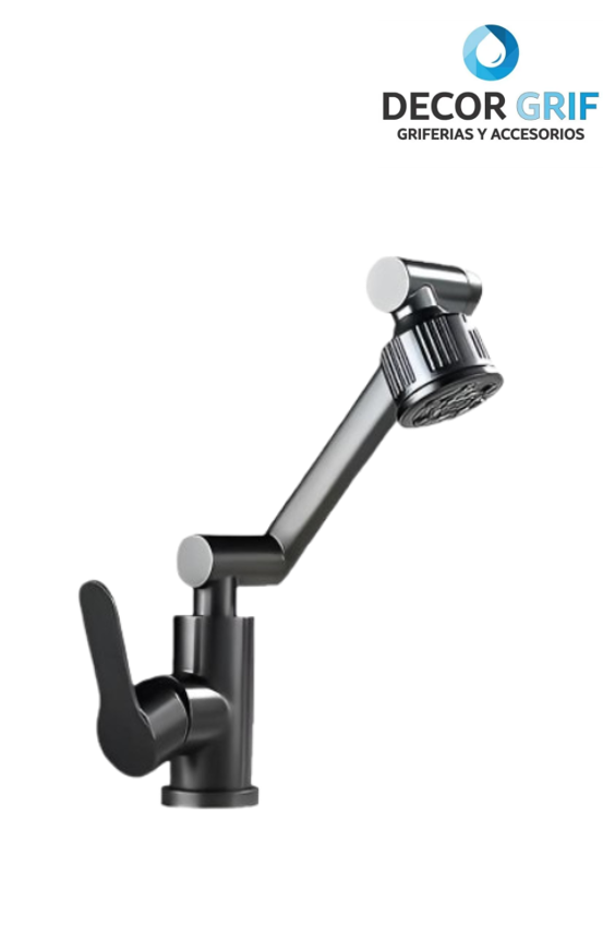 MONOCOMANDO P/COCINA MUEBLE SATINADO PLOMO ARTICULABLE M304-44802 XIMENG