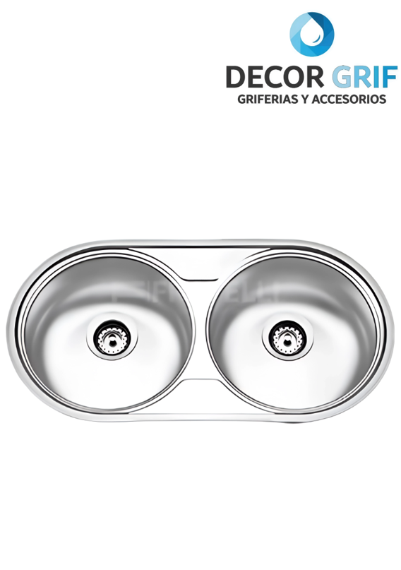 LAVADERO ACERO INOXIDABLE DUETO 85X45CM FRATELLI