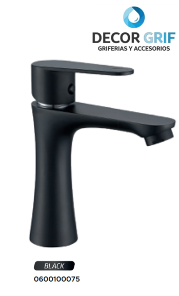 LLAVE P/LAVATORIO MINIMALISTA ZRGA-Z10 BLACK BRATIA